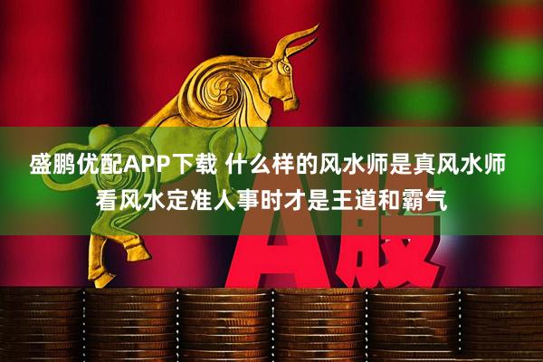 盛鹏优配APP下载 什么样的风水师是真风水师 看风水定准人事时才是王道和霸气