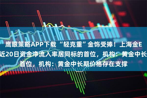 鹰眼策略APP下载 “轻克重”金饰受捧！上海金ETF（159830）近20日资金净流入率居同标的首位，机构：黄金中长期价格存在支撑