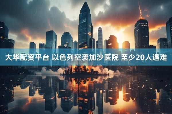 大华配资平台 以色列空袭加沙医院 至少20人遇难