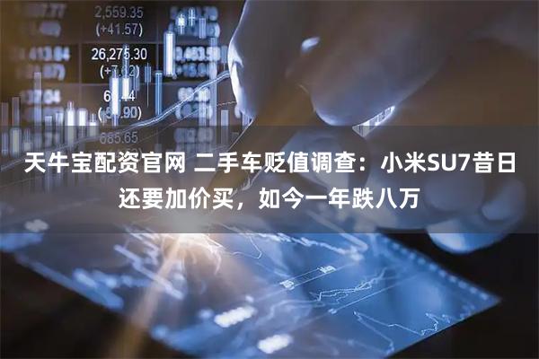 天牛宝配资官网 二手车贬值调查：小米SU7昔日还要加价买，如今一年跌八万